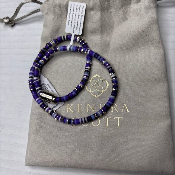 KENDRA SCOTT Purple Reece Wrap Bracelet - Picture 1 of 6